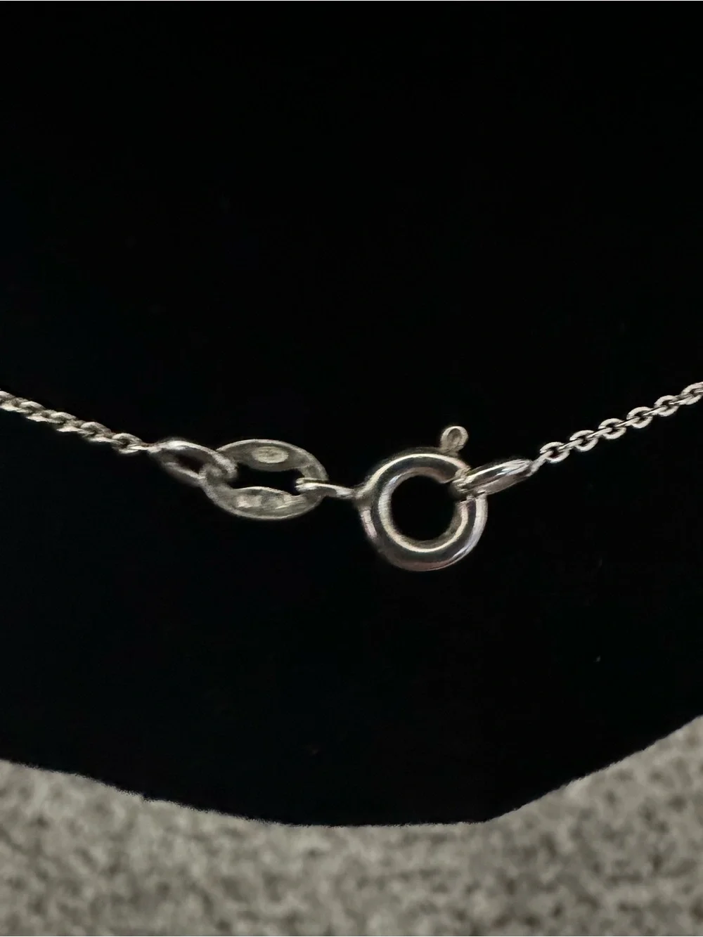 BOUTIQUE Sterling Silver 18” Cross Charm Beaded Chain Necklace 925 Stamped